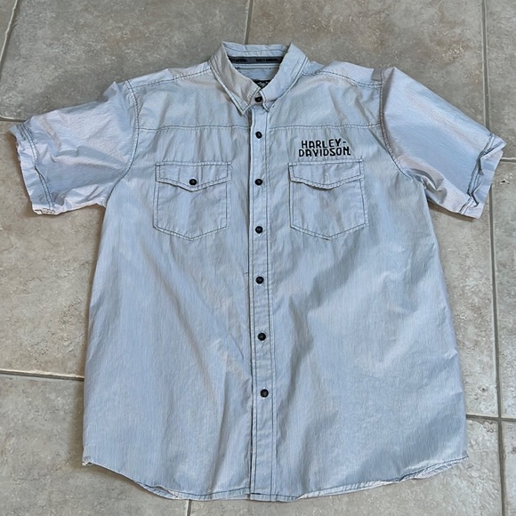 Harley Davidson button down - Picture 1 of 5